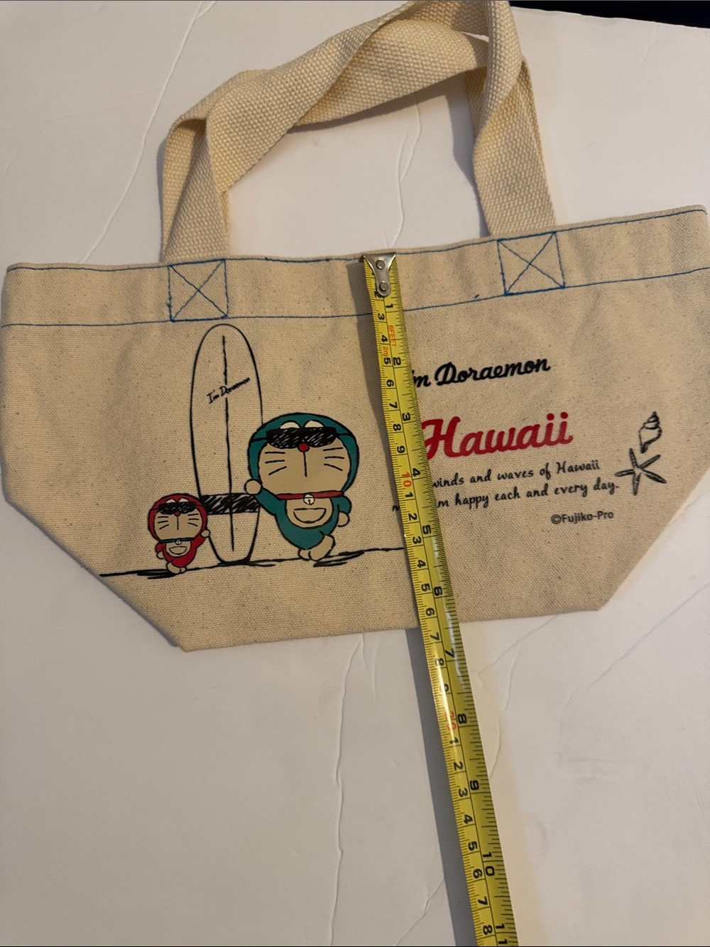 Doraemon Hawaii Canvas Mini Tote - Like New - Picture 6 of 6